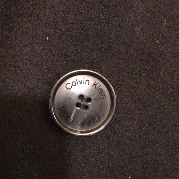 Men's Calvin Klein Black polyester/Wool blend jacket.Large - Picture 6 of 8